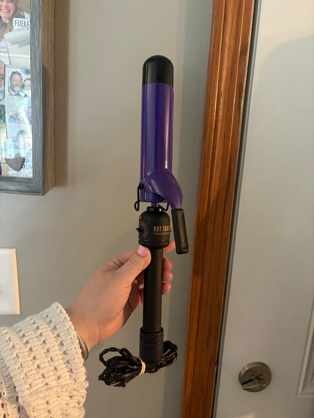 Hot Tools Professional Ceramic + Tourmaline Curling Iron, 2”